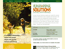 Tablet Screenshot of humananimalsolutions.com